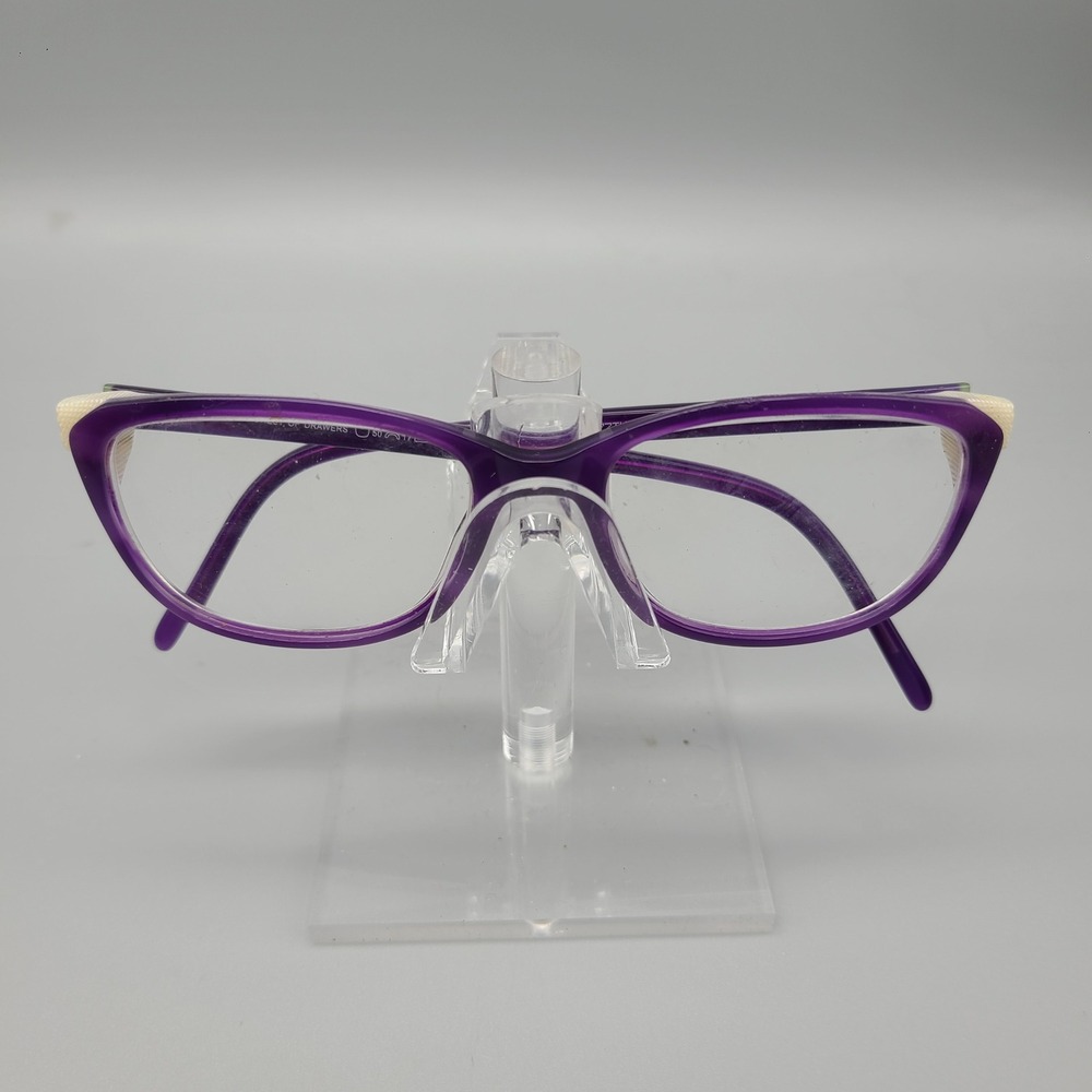 NW 77th Eyewear Chest of Drawers Purple Cat Eye Eyeglass Frames 50-17-140